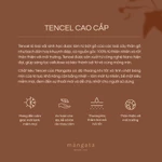 Ga giường lụa mát lạnh Tencel 60s Mangata Bedding, ga trải giường size 1m6x2m và 1m8x2m màu trơn bo chun 4 góc chắc chắn — ảnh 6