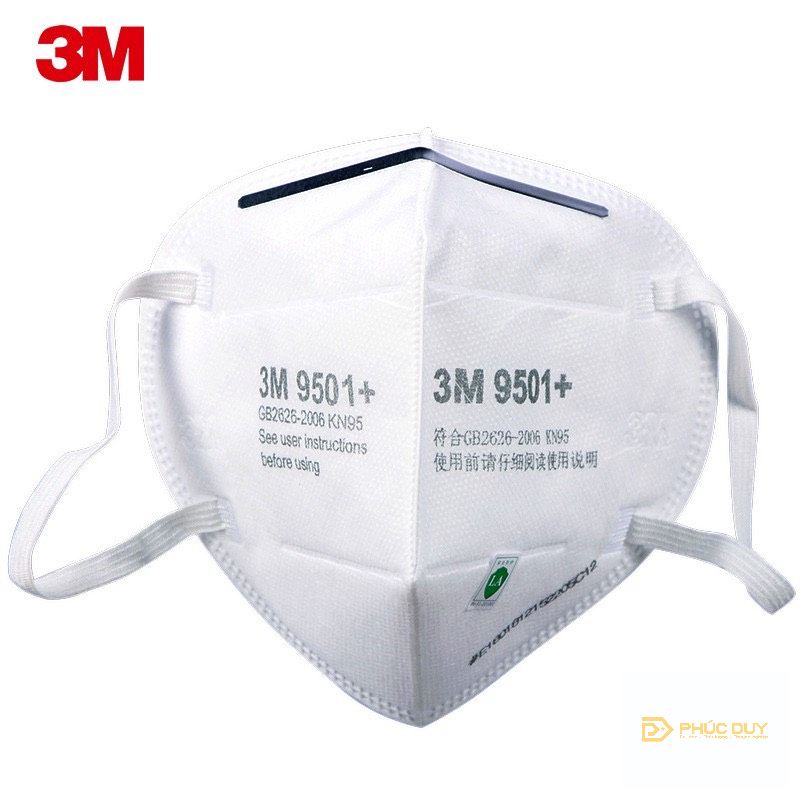 [CHÍNH HÃNG] Khẩu trang 3M 9501+ chống bụi mịn PM2.5, kháng khuẩn , đạt ...
