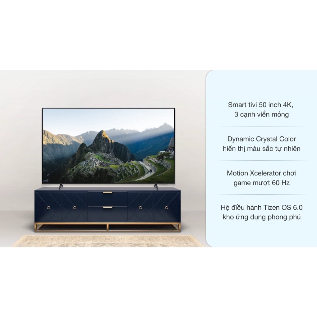 Smart Tivi Samsung 4k Crystal Uhd 50 Inch 50au8100 2021 ĐiỆn MÁy Kho