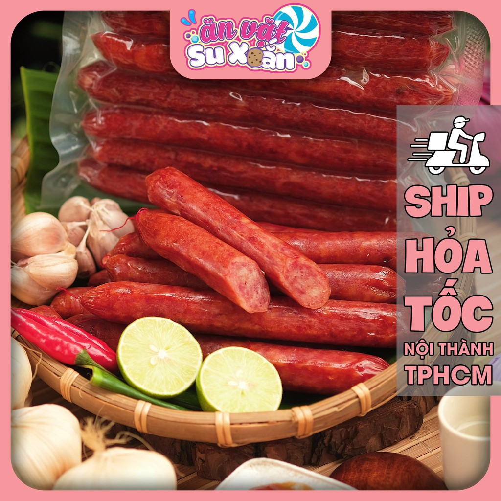 Lạp xưởng tôm trứng muối - tôm khô Ăn Vặt Su Xoắn