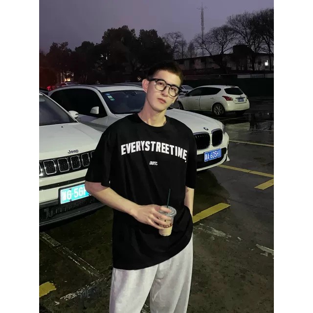 Áo thun Stee Cổ tròn EVERYSTREETIME Localbrand ICVCVNI  Unisex Menwear