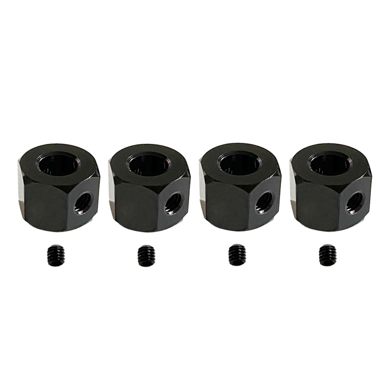 LanLan 4 pcs HSP Roue Hex 12mm Tour 17mm Combiner 1/10 Métal Adaptateur Allongem