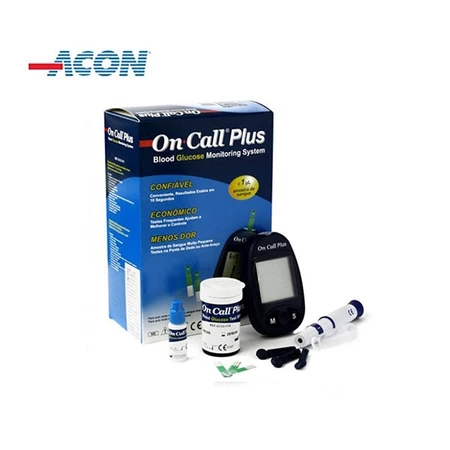 Máy Đo Đường Huyết Acon On Call Plus + Tặng hộp 25 que thử và hộp 10 kim chích máu