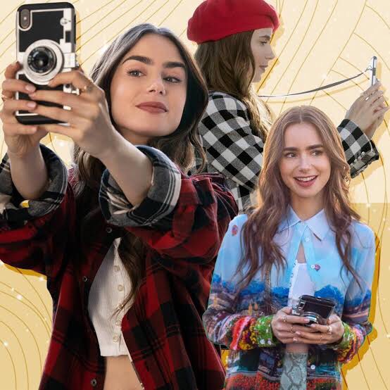 Ốp điện thoại họa tiết máy ảnh 3d Emily in Paris cho Iphone 17 16 15 14 13 12 11 Pro Max kèm dây đeo