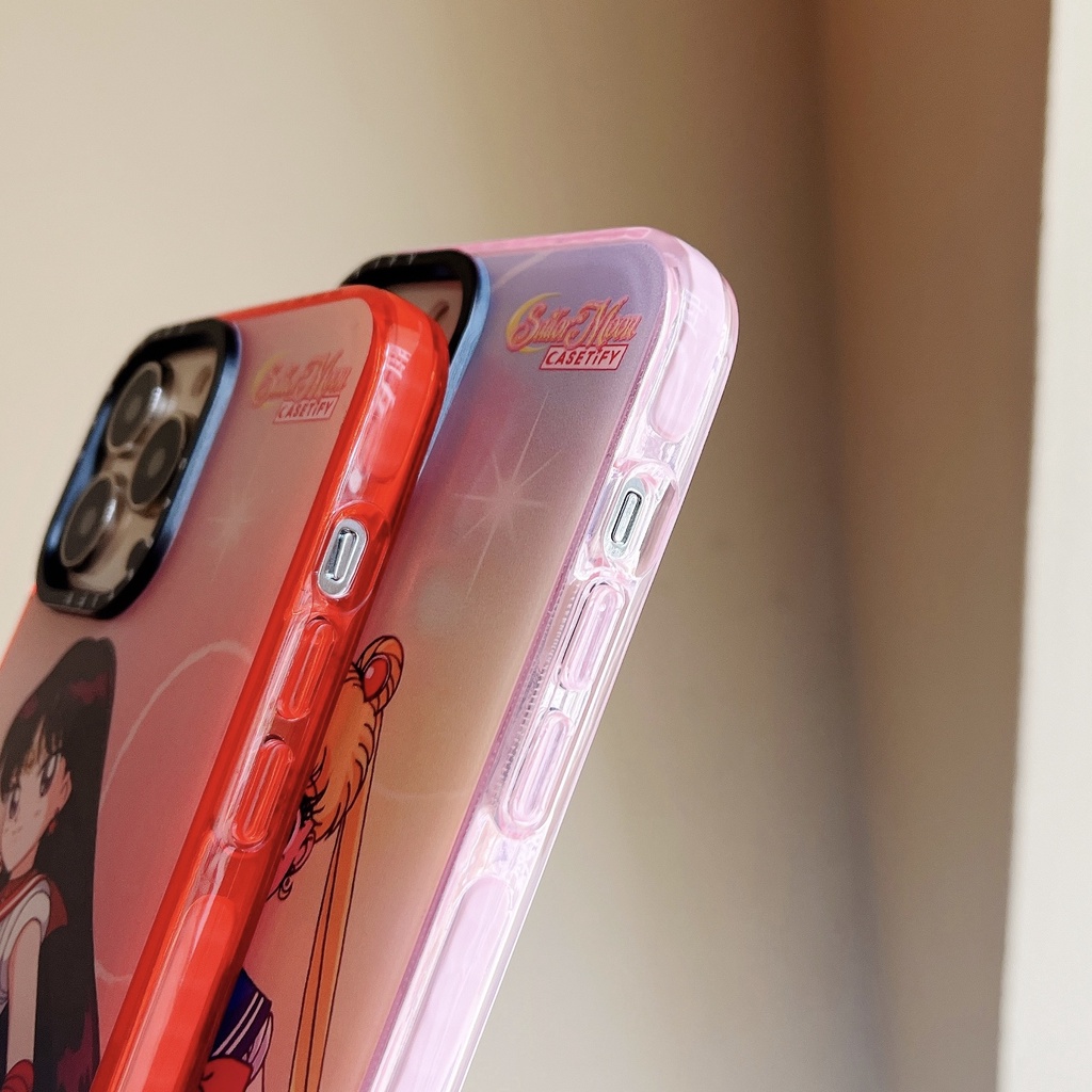 Sailor Moon Mercury Mars Venus Jupiter Retro Anime Nhật Bản Phim Hoạt Hình SoftCase Cover Vỏ Tương Thích Cho iPhone 17 Pro Max Air Plus 16 / 15 / 14 / 13 / 12 / 11 / XR / X / XS / SE / 8 / 7 / 6