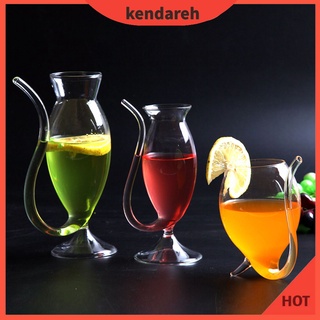 Kendareh Rượu Whisky Thủy Tinh Chịu Nhiệt Hút Nước Sữa Ống Hút Ống Hút