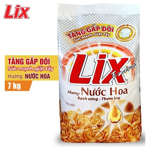 Ảnh Bột giặt Lix Extra hương nước hoa 7kg EH070 tăng gấp đôi sức mạnh giặt tẩy quần áo sạch thơm lâu cho giặt tay, máy 2