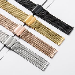 Hàng sẵn có Dây đeo đồng hồ Milanese 10-24mm Vòng đeo tay bằng thép không gỉ cho DW Classic 10 / 12 / 13 / 14 / 16 / 17 / 18 / 19 / 20 / 22 / 24mm Dây đeo đồng hồ đa năng Vòng tay một vòng Nam Nữ