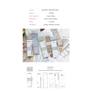 Jianwu 30 Chiếc Retro Dải Dài Tin Nhắn Memo Pad Đơn Giản Chống Dính DIY Tạp Chí Trang Trí Có Thể Ghi Chú Giấy Văn Phòng Phẩm