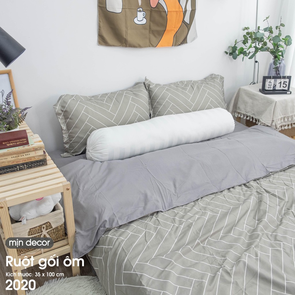 Ảnh Ruột Gối Ôm Cotton Mịn Decor, Ruột Ôm Bông Gòn Mềm Mại, Kích Thước 35x100cm 3