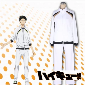 Áo khoác tay dài/ quần dài hóa trang nhân vật Akaashi Keiji hoạt hình Haikyuu Fukurodani