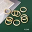 SQ INS Hot Hàn Quốc Thời Trang Acrylic Nhựa Nhẫn Macaron Kẹo Màu Thạch Nhẫn Đơn Giản Màu Trơn Quà Tặng Cho Bạn Gái