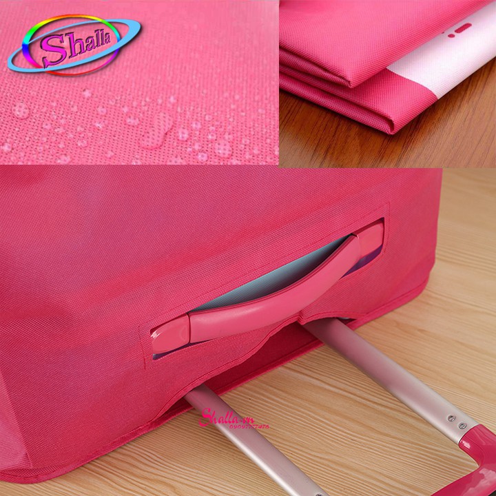 Vải Bọc trùm Vali vải nhựa trong suốt Size 20-24-28 inch (nâu, hồng,xanh ,đen trắng) K501
