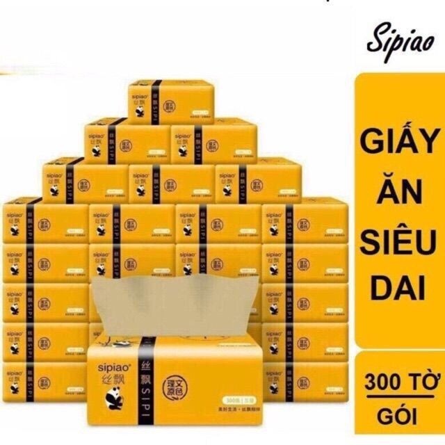1 Thùng Giấy Ăn Gấu Trúc Hàng Việt Nam. Thùng 30 Gói - Gói 300 Tờ