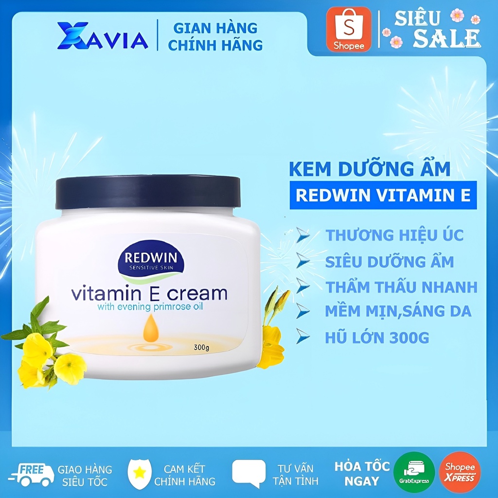 Kem dưỡng Redwin Vitamin E Cream 300g Úc chính hãng (XV) | Shopee Việt Nam