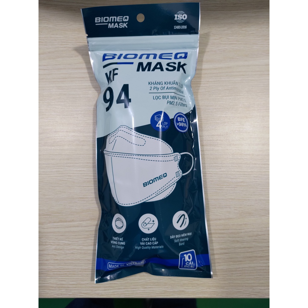 Ảnh Khẩu trang 4 lớp BIOMEQ mask KF94 lọc bụi mịn Pm2.5 " BỊCH 10 CÁI "- MEDICAL 3
