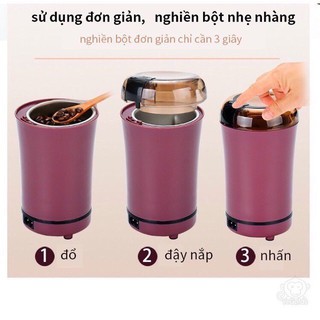 Máy xay tự động hạt khô mini chính hãng, xay gạo, cà phê, xay hạt đỗ