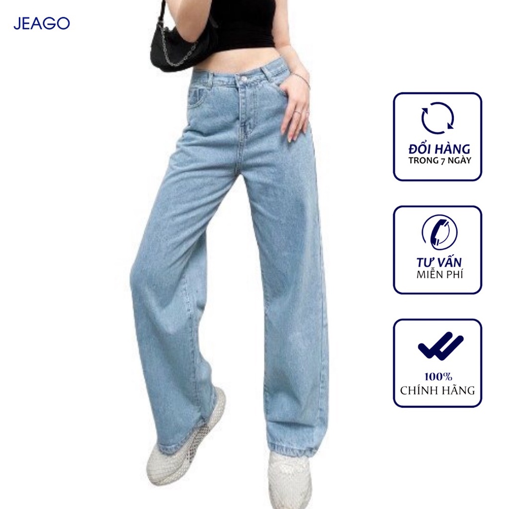 Quần Baggy Jean Nữ Ống Rộng Siêu Hot JG BGN 01 JEAGOVN
