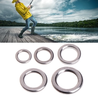 Bs * 50 Cái Câu Cá Chắc Chắn Thép Không Gỉ Snap Chia Vòng Dụ Giải Quyết Kết Nối Mới