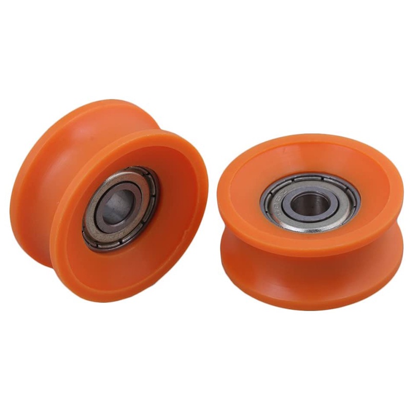 4 Vòng bi thép phủ nhựa 6X30X13mm 606ZZ rãnh chữ U sâu làm ròng rọc dẫn