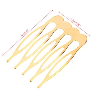 Mis 10 Răng 5 Răng Vàng Màu Bạc Kẹp Tóc Lược Cưới Phụ Kiện Tóc