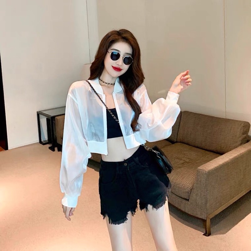 Áo khoác trong suốt thời trang