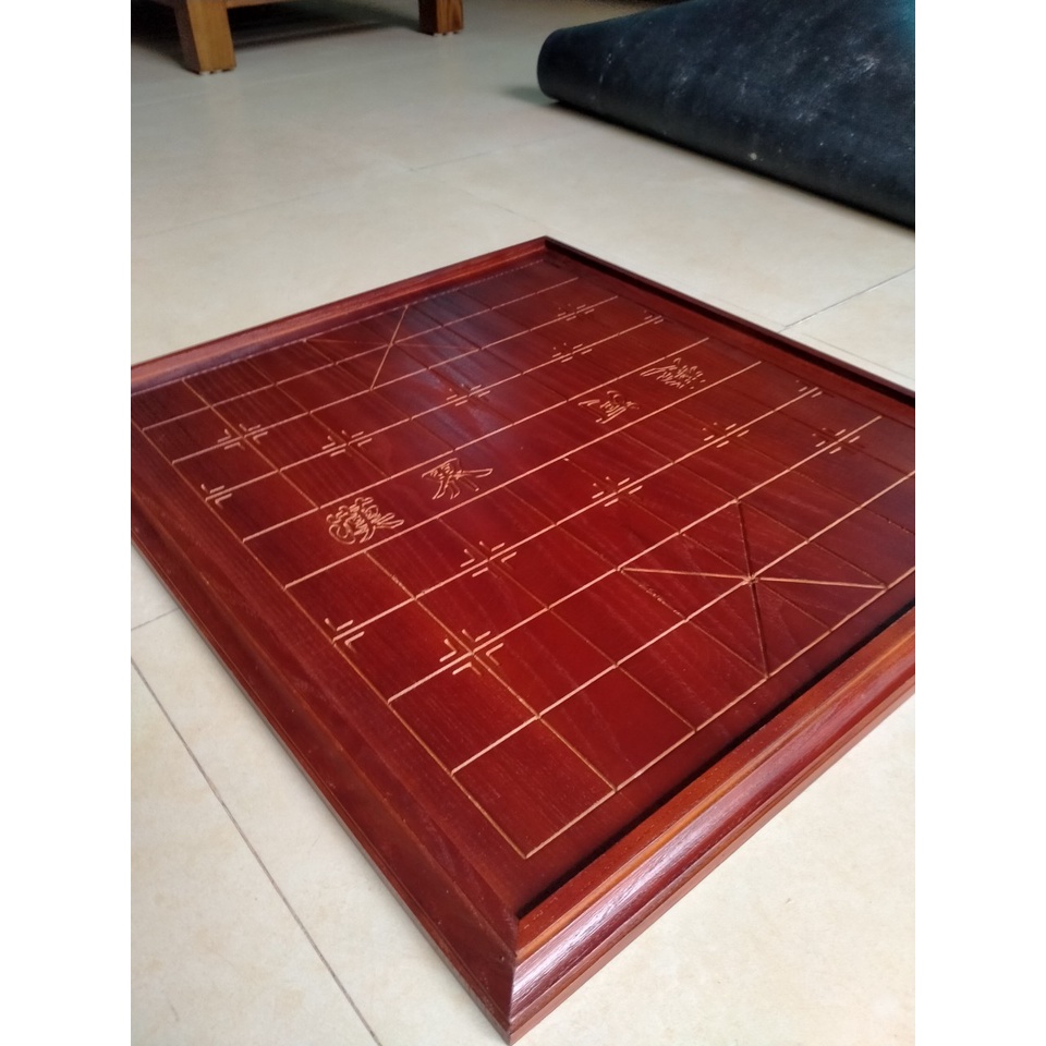 Bàn cờ tướng đẹp gỗ sồi giá rẻ 50x60cm màu nâu nhiều kiểu dáng (có quân nếu cần)