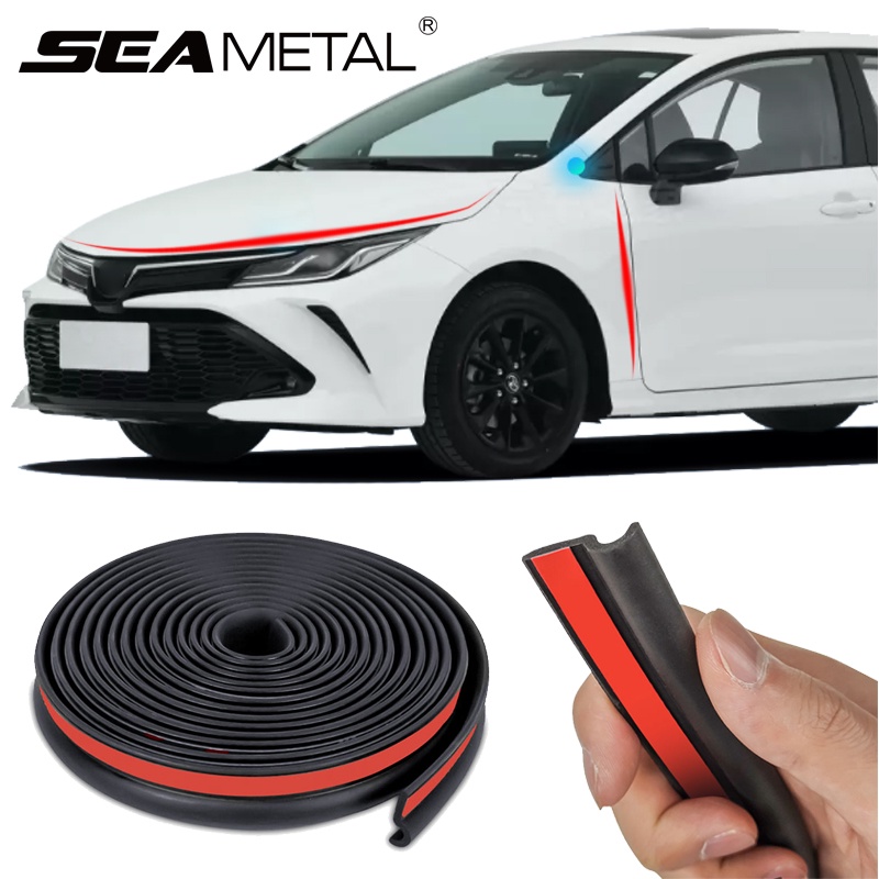 Dải cao su dán viền cửa xe hơi SEAMETAL hình chữ Z 25mm cách âm chống bụi tiện dụng cho xe hơi