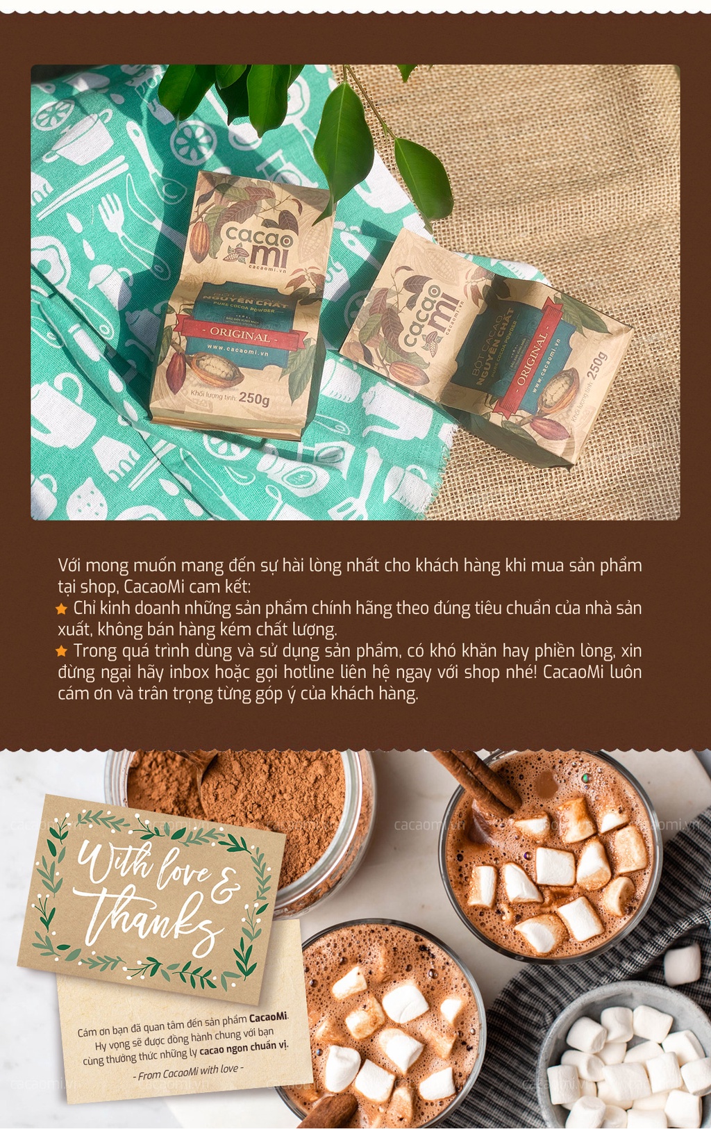 Mô tả Bột cacao nguyên chất không đường CACAOMI Original chuẩn ăn kiêng Keto Eat Clean, ăn chay [80g/250g] - 5