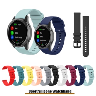 Dây đeo đồng hồ 18mm Dây đeo silicon cho Garmin vivomove 3s / move3S / Vivoactive 4s / Active S / Venu 2s 3s 4s / Forerunner 255S 265S