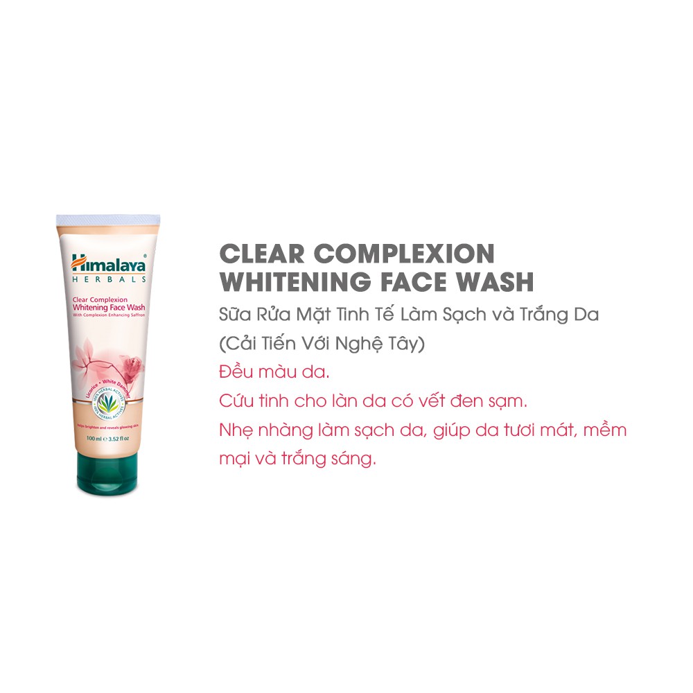 Ảnh Sữa rửa mặt trắng da mịn màng Himalaya Clear Complexion Whitening Face Wash 150ml 3