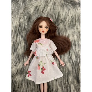 Set ao váy hoa style hàn quốc size blythe ,ob24