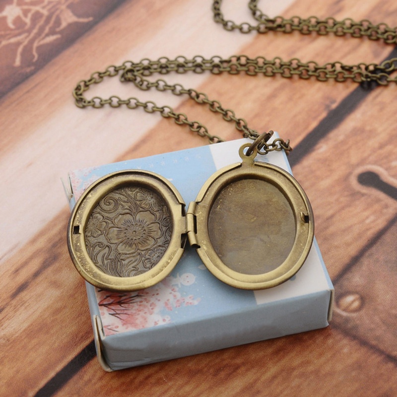 King Photo Locket Vòng cổ dành cho nữ Hình tượng tưởng niệm Trang sức khắc
