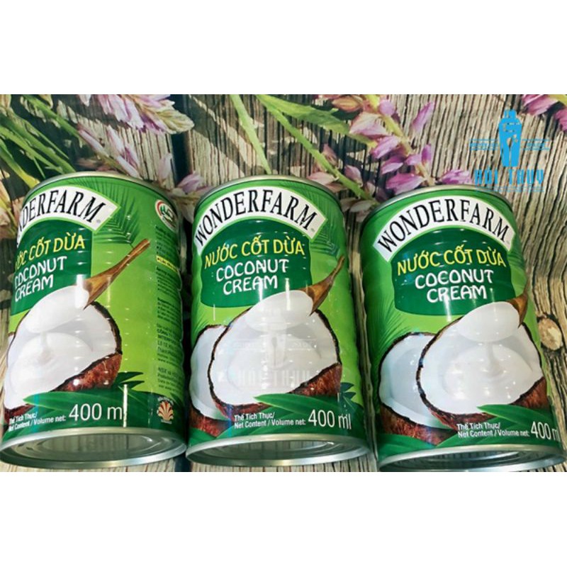 FREESHIP/ NƯỚC CỐT DỪA WONDERFARM 400ML/UỐNG LÀ MÊ