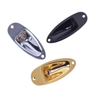Yoo Cho Đàn Guitar Điện Thuyền Jack Đĩa Jack Ổ Cắm Lỗ Kết Nối Cho Strat Đàn Guitar Thay Thế Một Phần Bạc / Đen / G