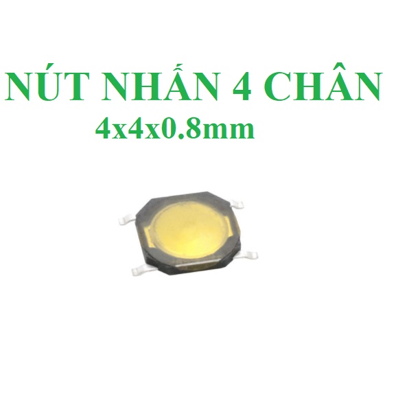 Nút nhấn 4 chân dán 4x4x0.8mm | Shopee Việt Nam