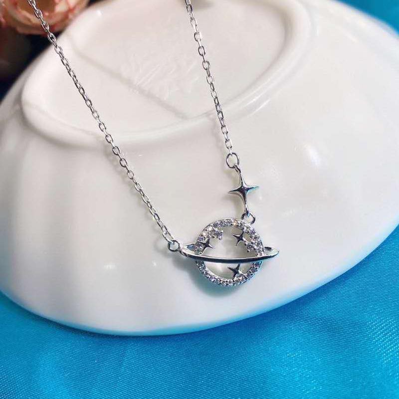 Ảnh Dây chuyền bạc 925 the World thiết kế mới mẻ trẻ trung xinh xắn đáng yêu dễ thương Dế Bạc - D4457 3
