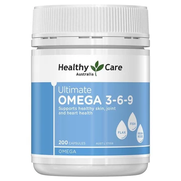 Dầu cá Healthy care omega 3-6-9, 200 viên ,Hộp dầu cá ( Omega 369 ) P_COSMETIC