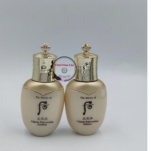 ( thanh lý hết date)Bộ sửa dưỡng và nước hoa hồngWhoo Ultimate Rejuvenating 2pcs Bổ Sung Dưỡng Chất Đẩy Mạnh Tái Sinh