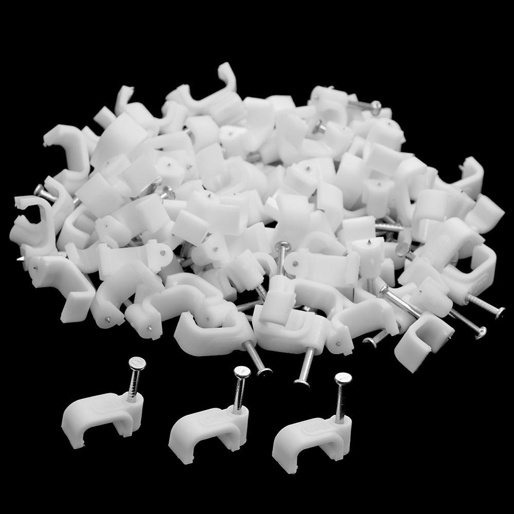 [Arrival] NATURALHM 100 chiếc Giá đỡ cố định Đa năng Quản lý dây hữu ích Phụ kiện điện Kẹp sắp xếp phần cứng