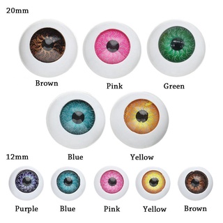 Risedot 10 Chiếc Búp Bê An Toàn Mắt 12 Mm / 20 Mm Con Rối Làm Đồ Chơi Động Vật Thủ Công DIY