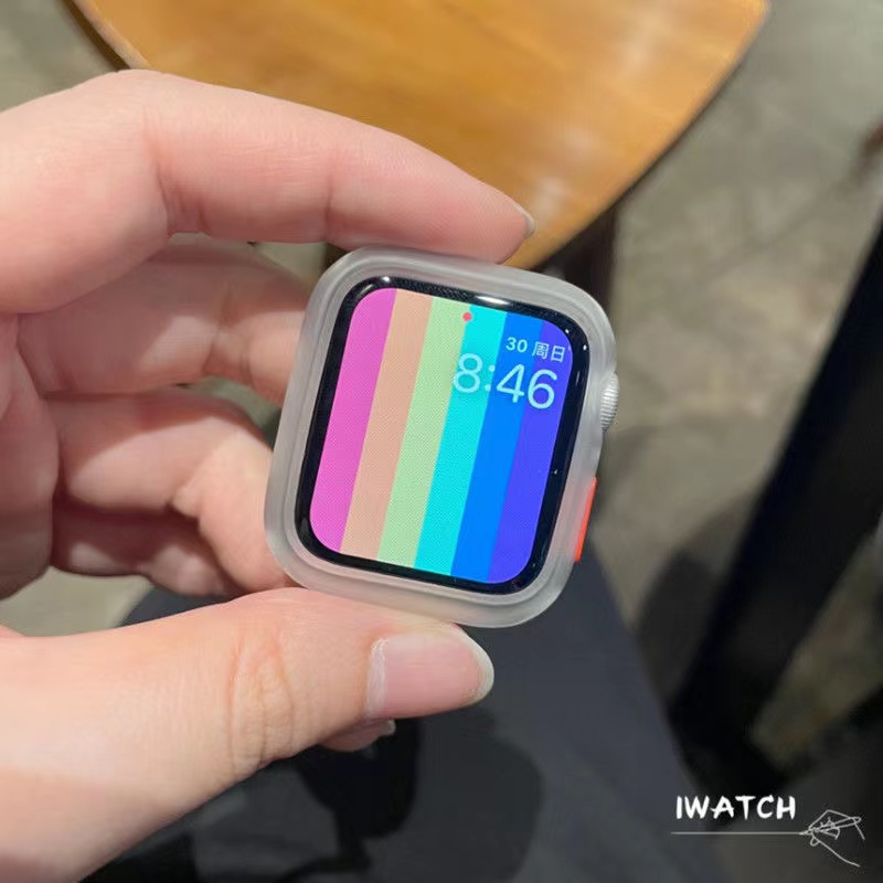 Ốp Bảo Vệ Màn Hình Bằng TPU Mềm Mặt Nhám Trong Suốt Cho Apple Watch Series 41MM 45MM 44MM 40MM 42MM 38MM IWatch 6/SE/5/4/3