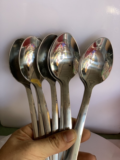 SET 10 MUỖNG INOX DÀY ( LOẠI TỐT )