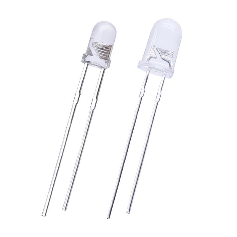 Set 1000 Đèn LED F3 F5 3mm 5mm Siêu Sáng Trong Suốt Hình Tròn Màu Xanh ...