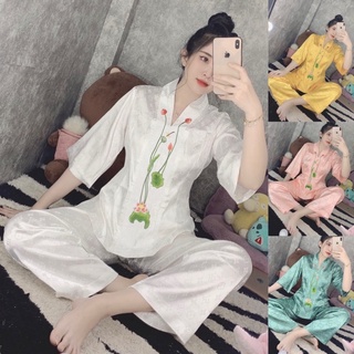 Lụa Pháp Thêu Hoa Cao Cấp BàLai