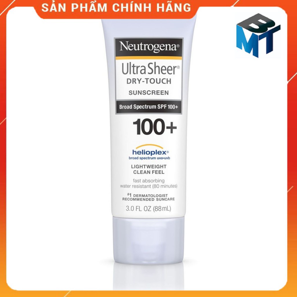 [date 2022] Kcn Kem Chống Nắng Neutrogena Ultra Sheer Dry Touch Spf 100