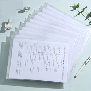 Set 5 Túi đựng hồ sơ A4 dẻo trong suốt