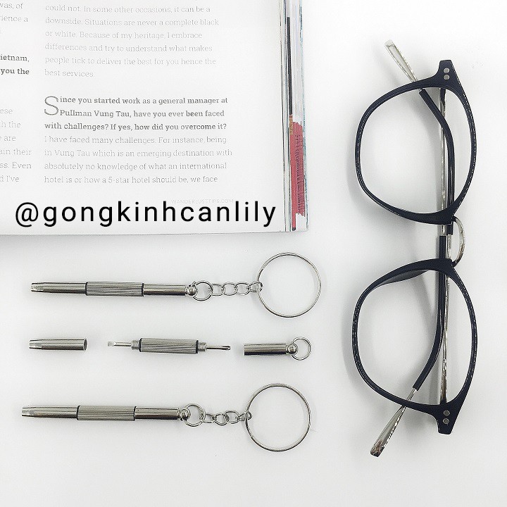 Ảnh Móc vít điều chỉnh gọng kính LILYEYEWEAR làm từ kim loại cao cấp nhỏ gọn giúp chiều chính kính dễ dàng tiện lợi 3