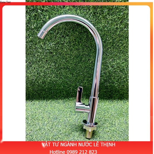 Vòi rửa bát đơn 1 đường nước 304 cắm chậu cần cứng bi xoay | Shopee ...
