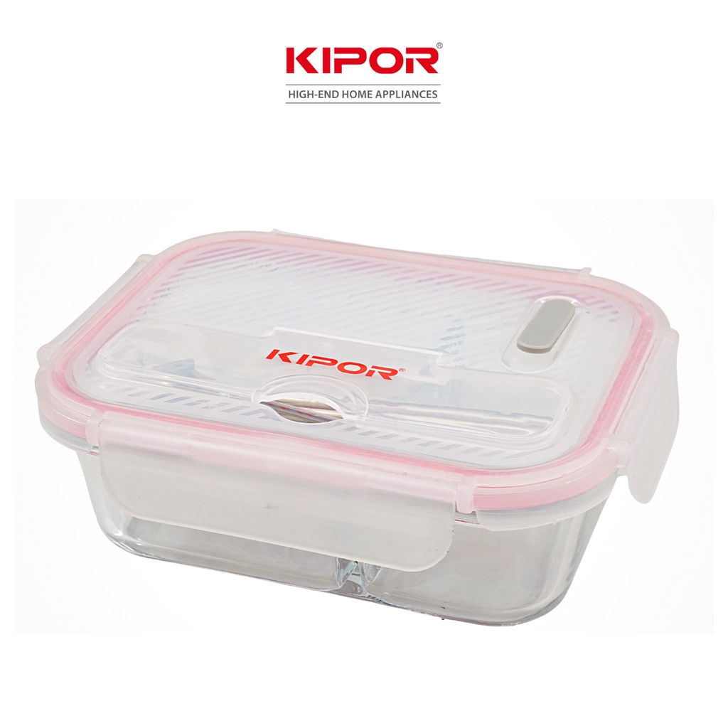 Ảnh Hộp cơm văn phòng KIPOR KP-HC01 - Thuỷ tinh cao cấp dùng được trong lò vi sóng - Chống tràn, tiện lợi - Hàng chính hãng 1